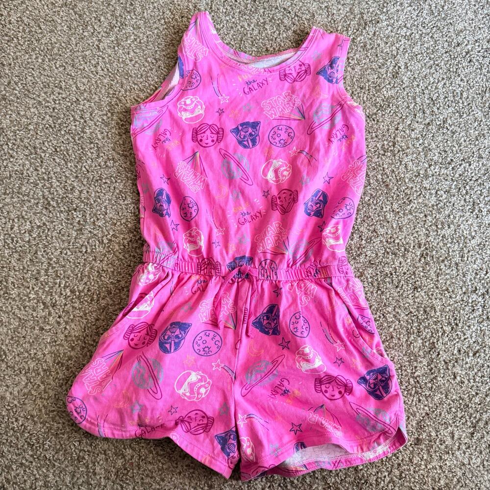 Star Wars Romper Pink Girls Amazon Essentials Size Medium